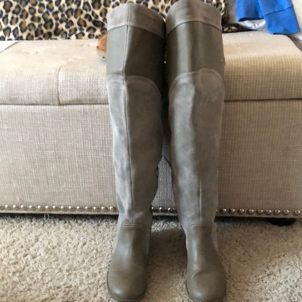 Colin Stuart over the knee boots